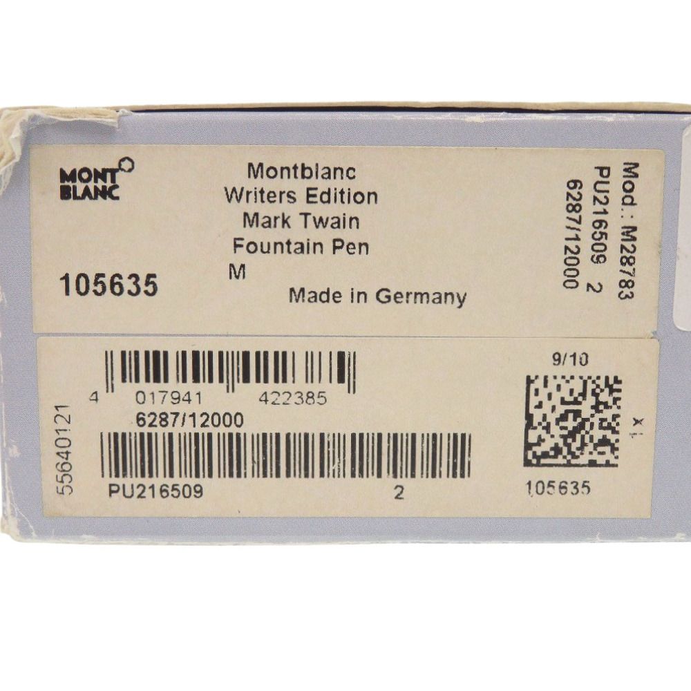 モンブラン ライターズエディション マークトウェイン 万年筆 K18 ネイビー 0171 MONTBLANC WWW_OPDRERGINERDOGAN_COM