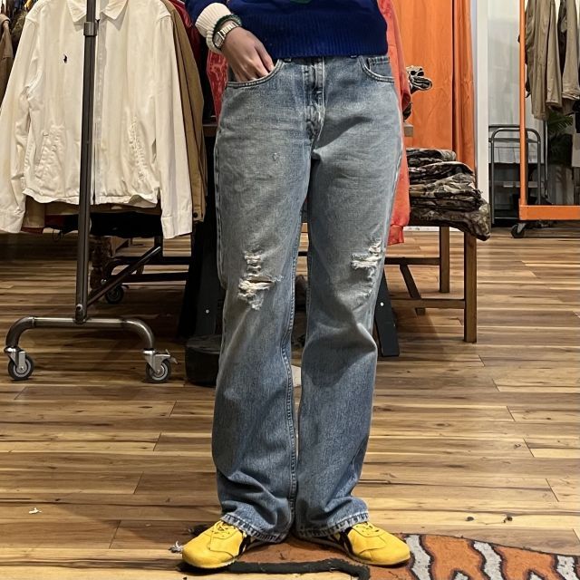 【LEVI’S 517/リーバイス517】ダメージデニム w32