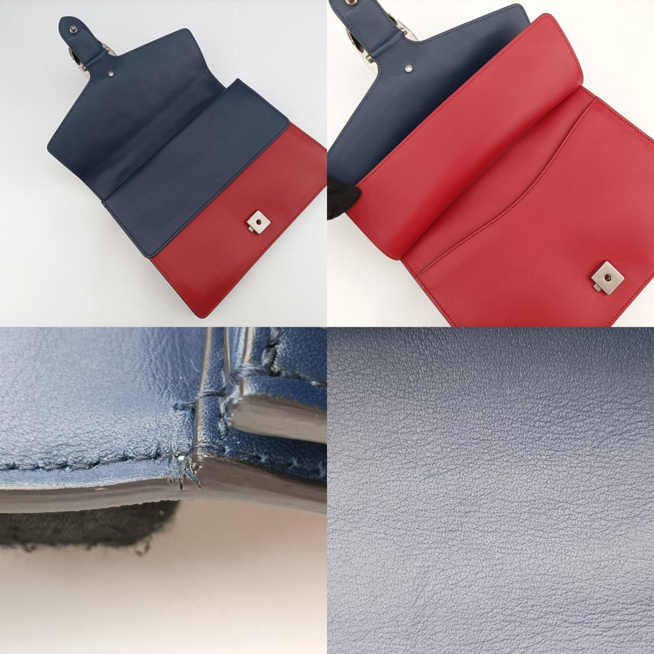 グッチGucciディオニュソスレッド×ホワイト×ネイビー×マルチカラーレザー403348I022598141