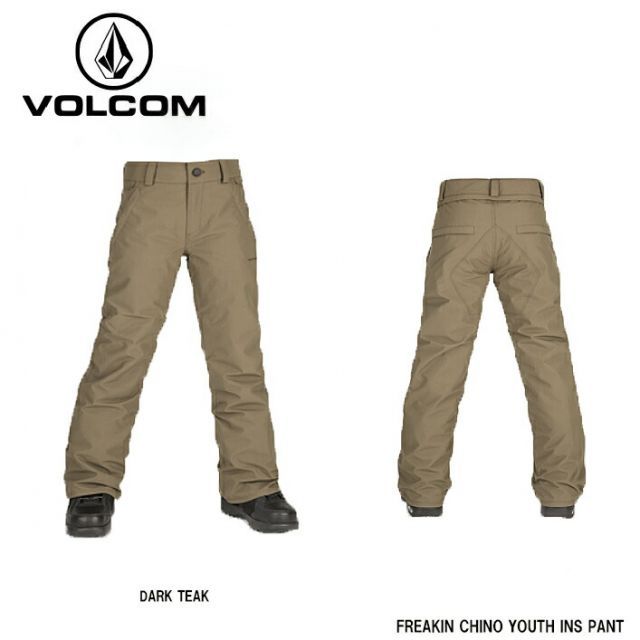 即出荷 スノーボード ウェア キッズ ジュニア 22-23 VOLCOM ボルコム こども用 FREAKIN CHINO YOUTH INS PANTL DTK I1252301 日本正規品