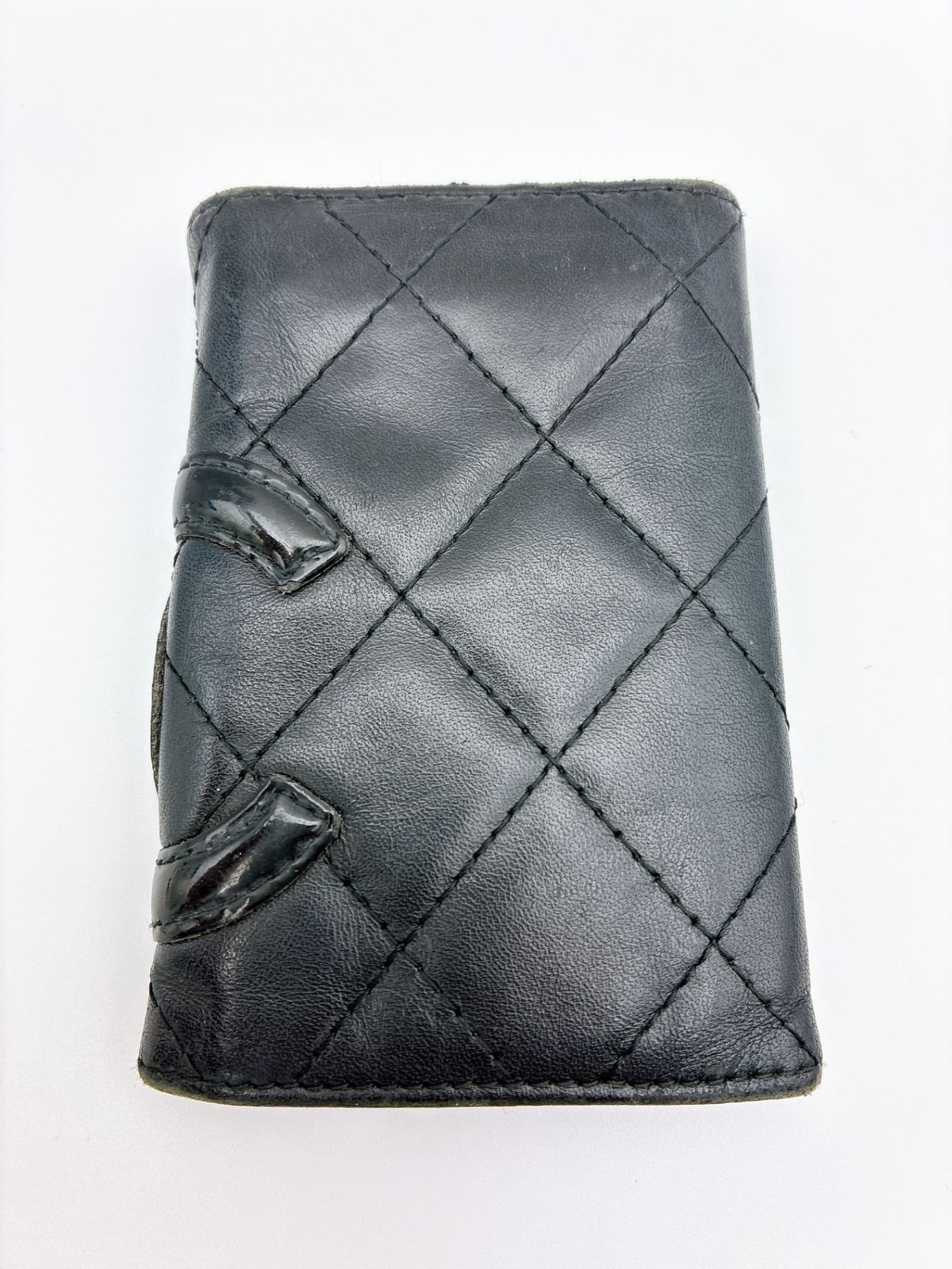 CHANEL/シャネル 6連キーケース レザー ブラック×ショッキング