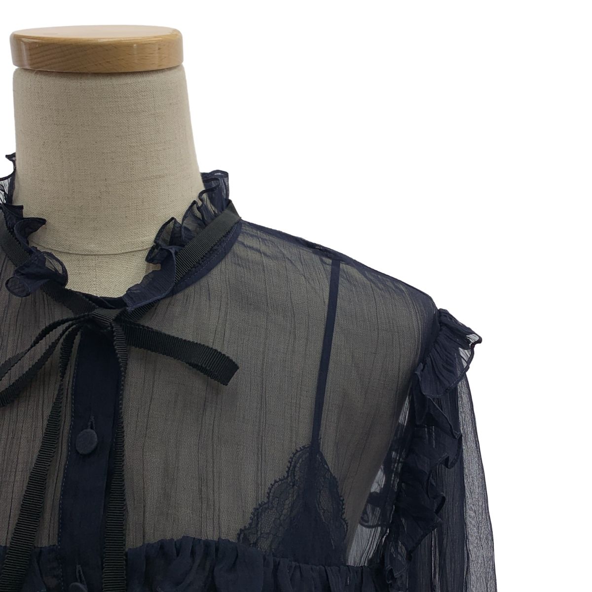 美品】 GUCCI / グッチ | 657801 / silk 100％ / シルク フリル