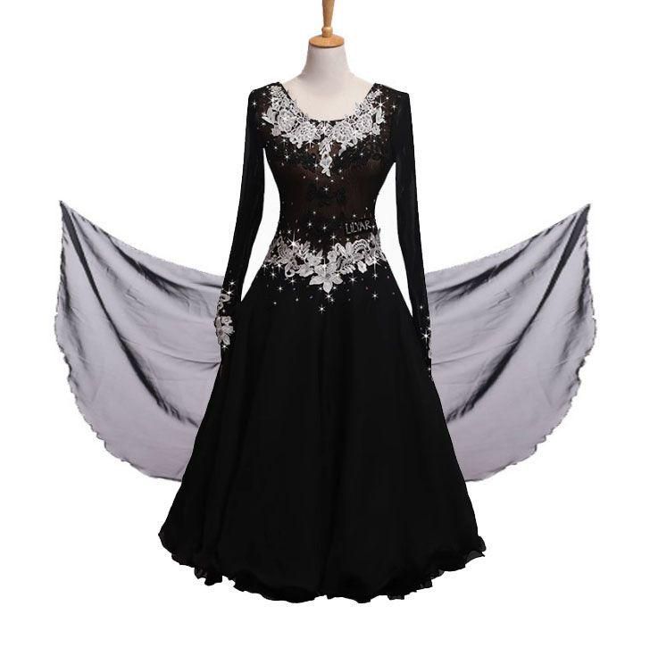 S 社交ダンスドレス ドレス レース フロート付