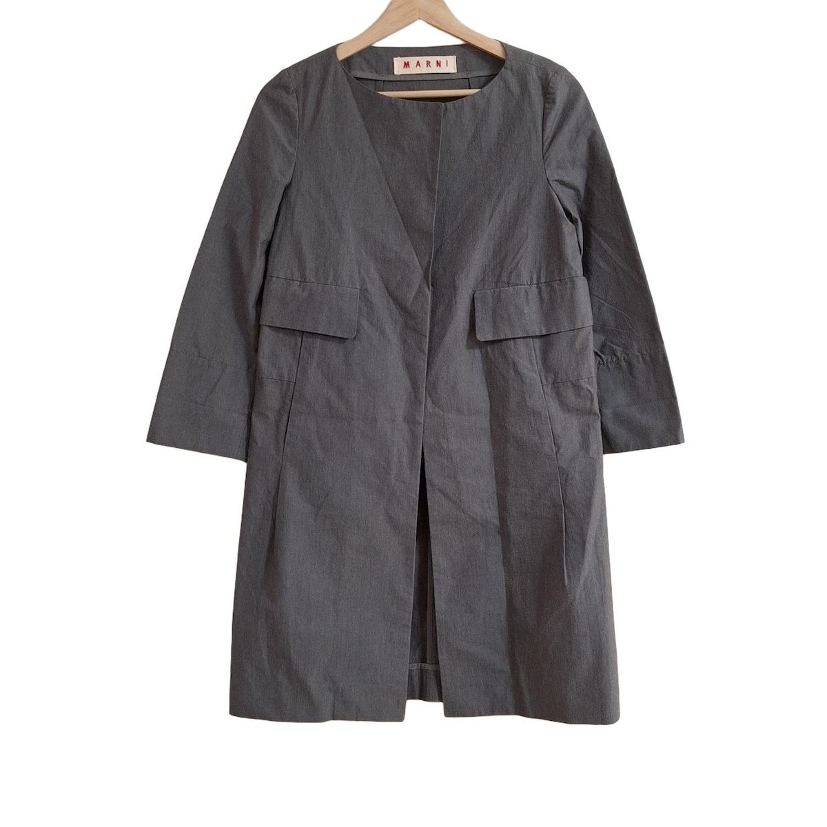 MARNI(マルニ) コート サイズ38 S レディース - ダークグレー 長袖/春  
