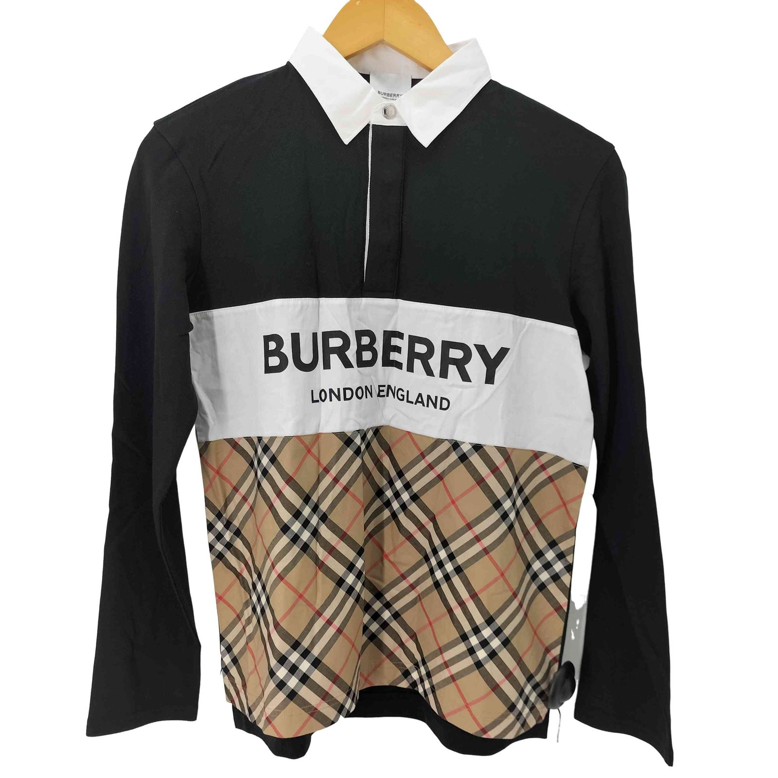 バーバリーロンドン BURBERRY LONDON ノバチェック ロゴプリントポロシャツ レディース 164