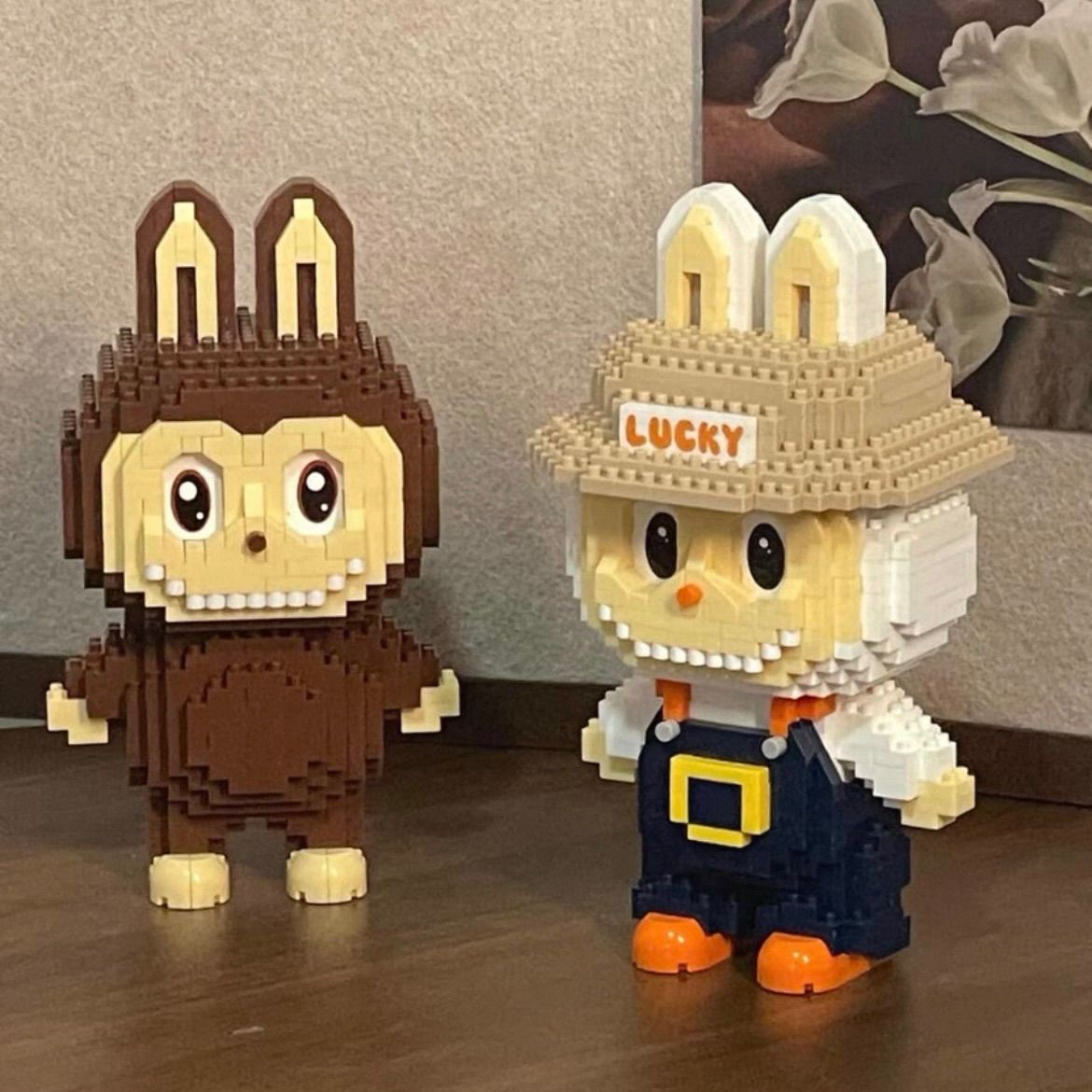 ラブブ　レゴブロック　Labubu LEGOレゴ互換 ラブブ LABUBU ミニフィグ フィギュア うさぎ耳