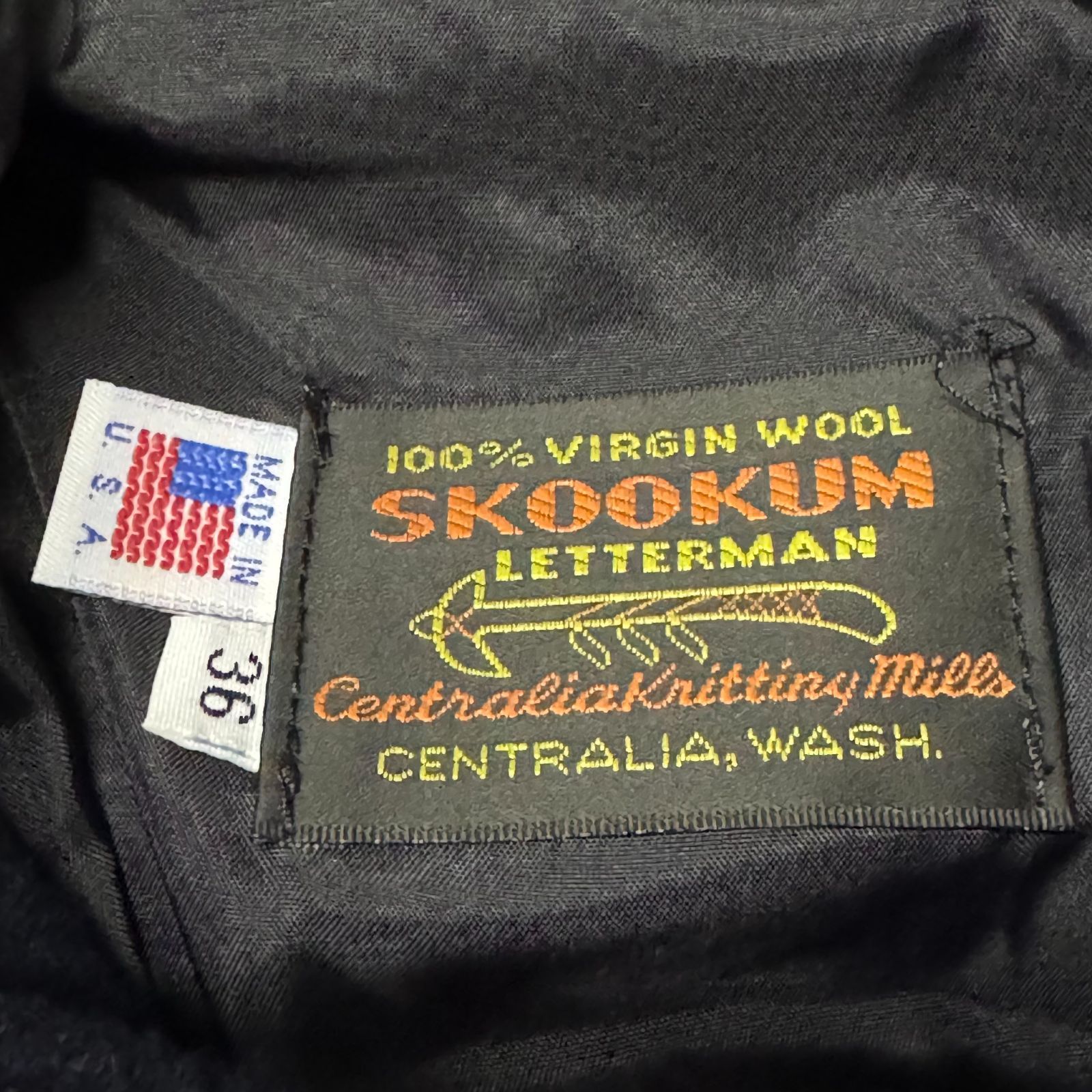 タグ付き美品 SKOOKUM スタジャン アワードジャケット BEAMS PLUS 36 スクーカム スクーカム skookumスタジャン アワードジャケット ジャケット・アウター