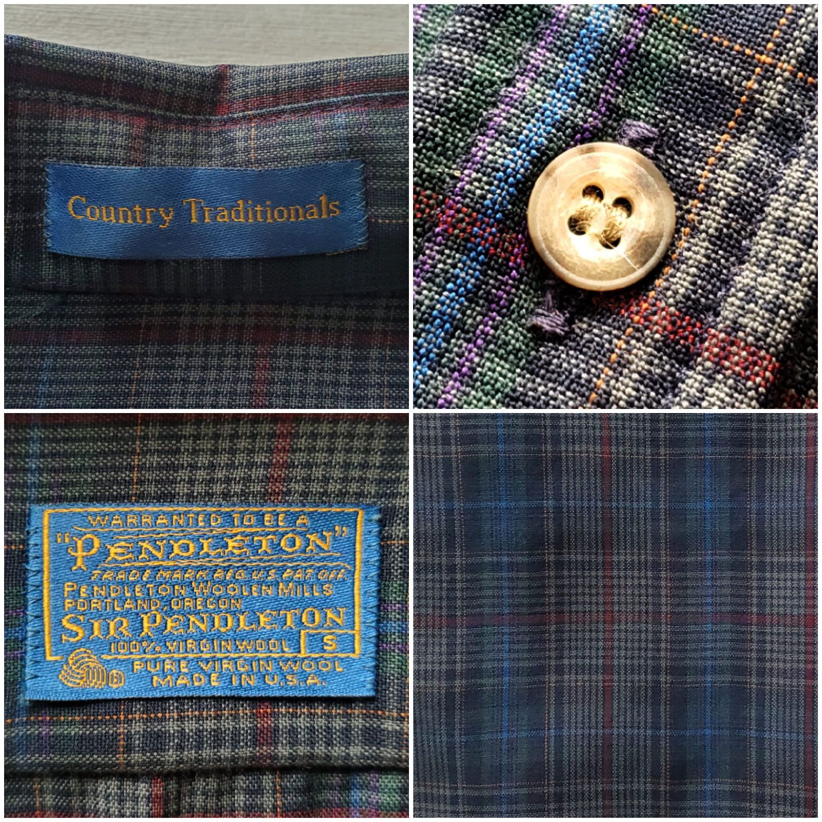 PENDLETONペンドルトン□美品 70s vintage USA製 最高級ライン SIR 