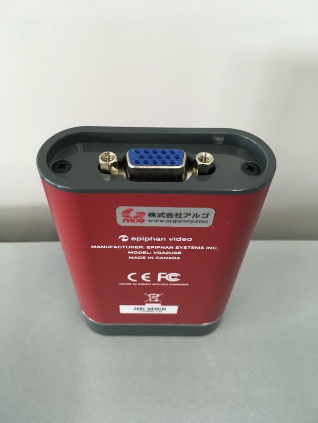 動作検証済！】Epiphan Video VGA2USB USB2.0接続 アナログVGA 信号