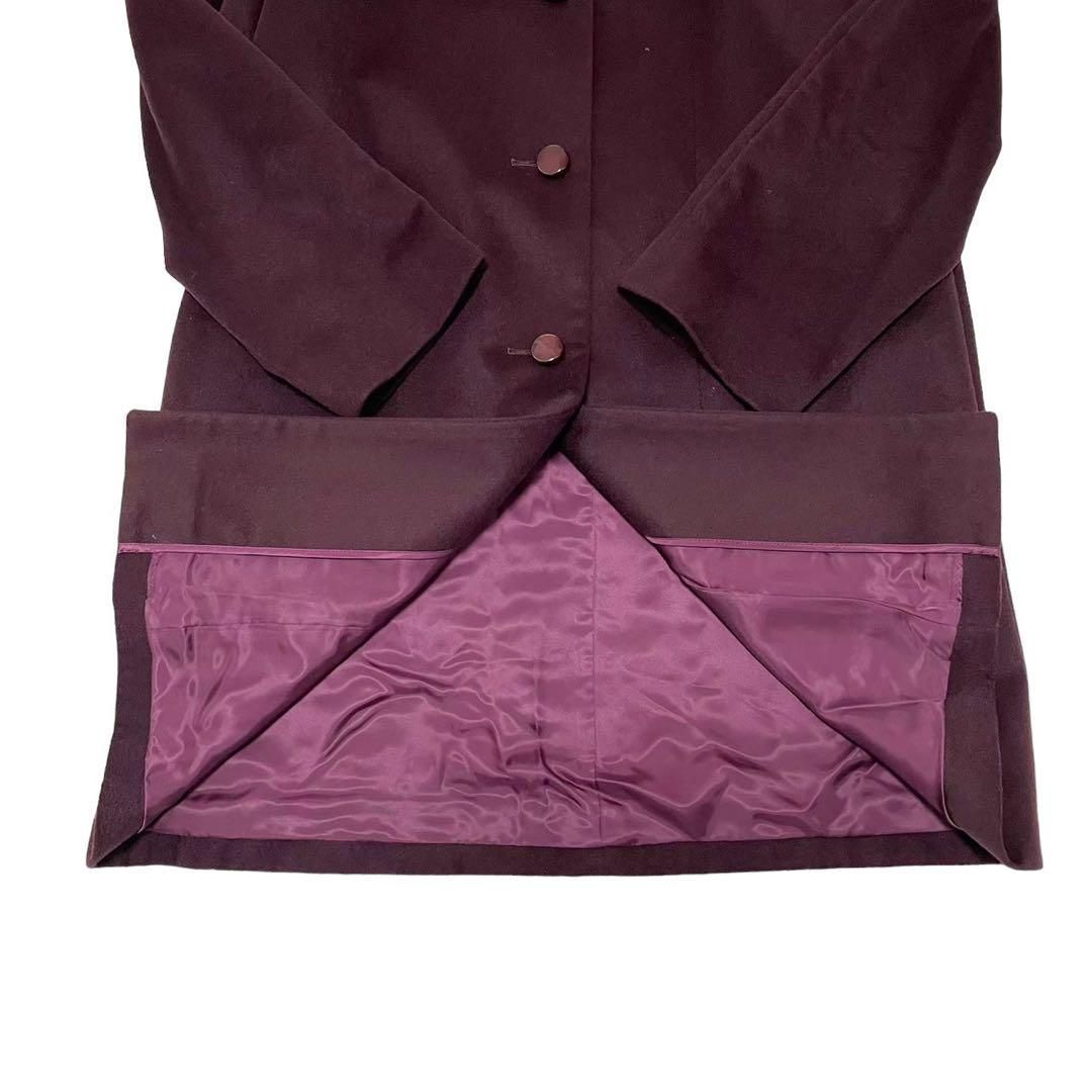 PURE CASHMERE ピュアカシミヤ コート ロングコート 赤色 【公式通販】