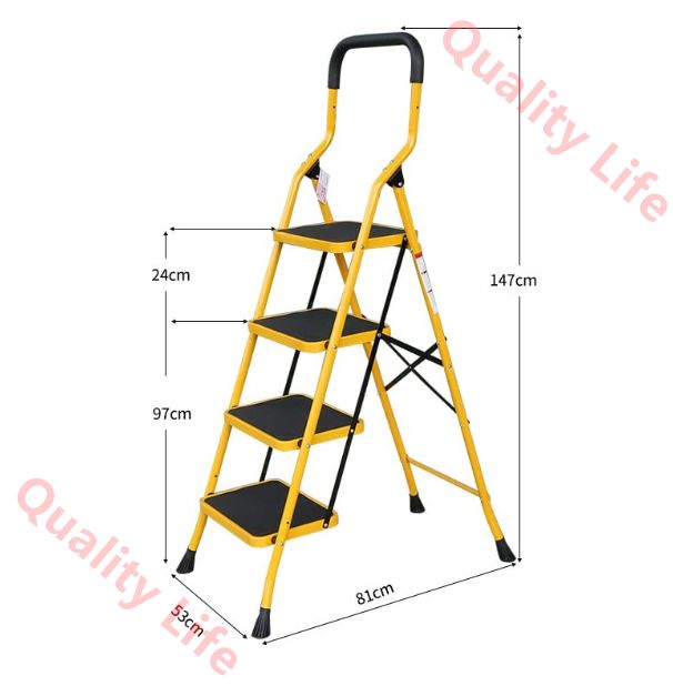 4 5ステップラダー折りたたみ式ステップスツール脚立