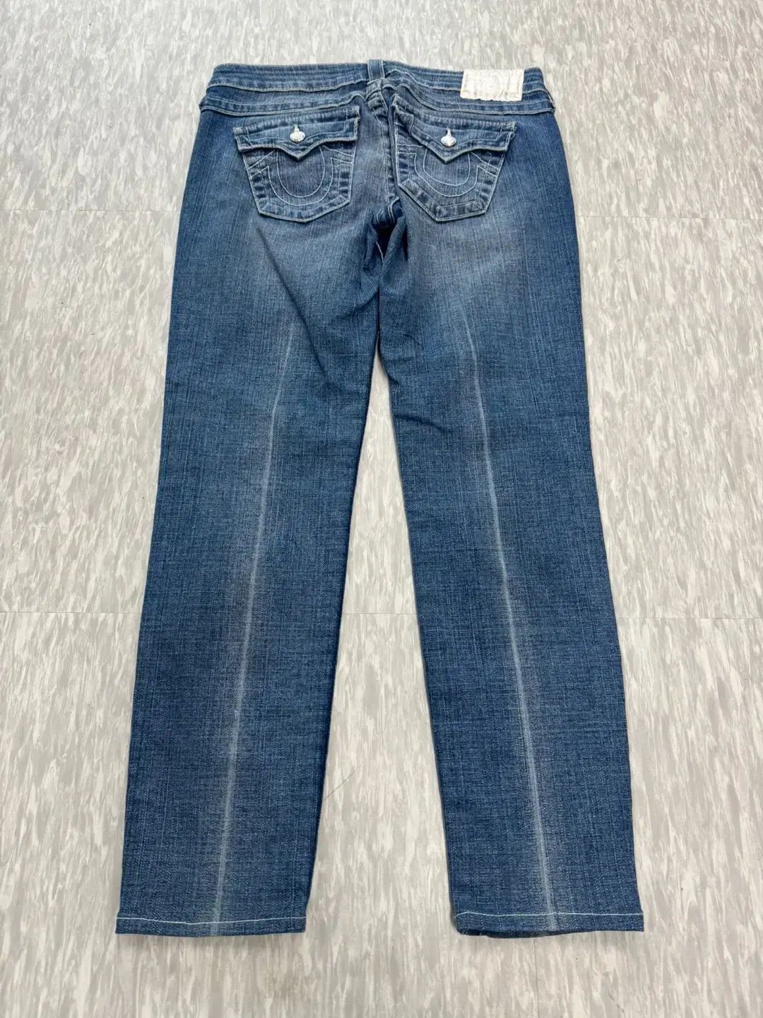 トゥルーレリジョン ホワイトデニムパンツ true religion 28 TRUE