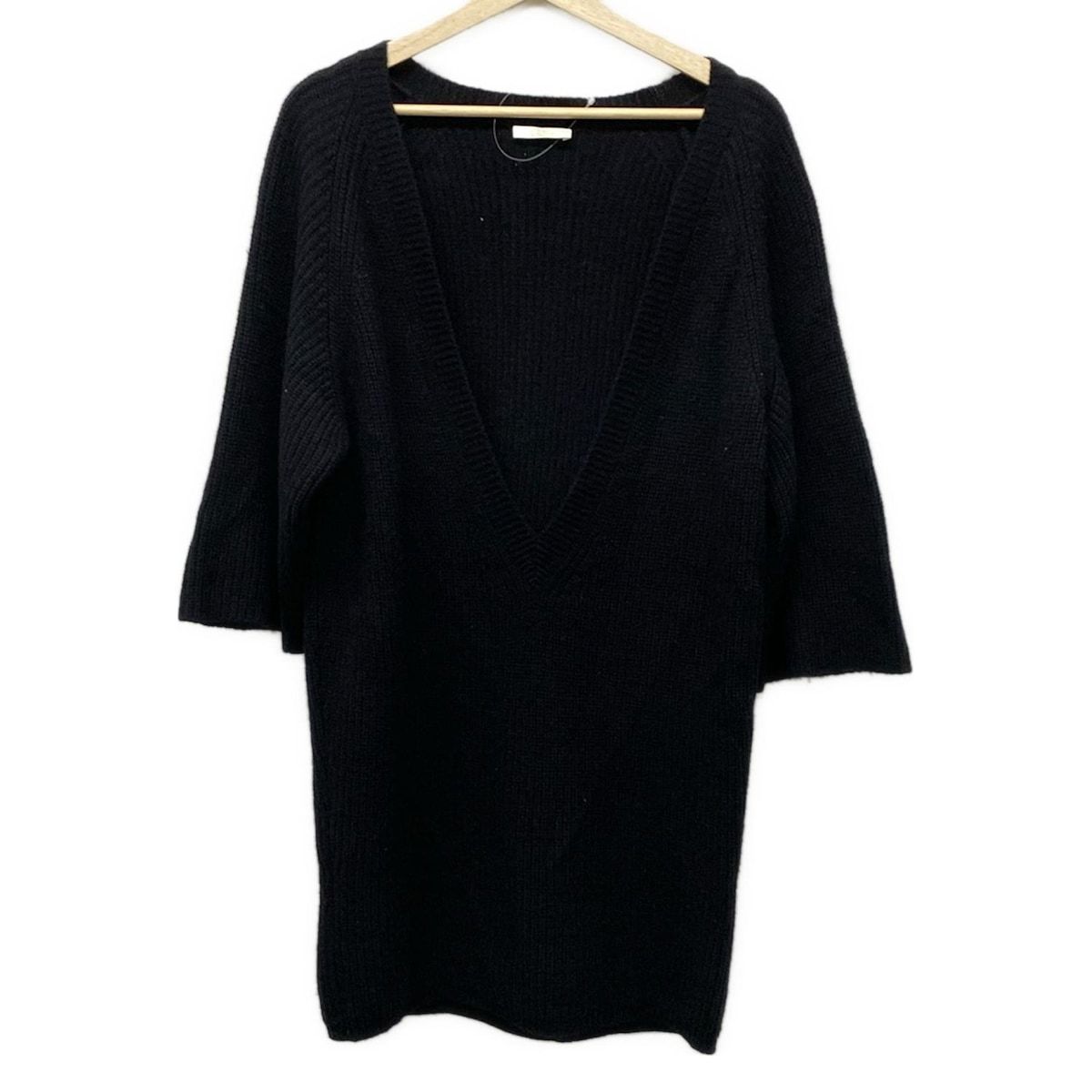 Chloe クロエ 七分袖セーター サイズS レディース - 黒 Vネック