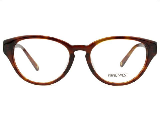 ナインウエスト NINE WEST NW5095AF 233 ブラウンデミ 伊達 度付き メガネ 新品 送料無料 めがね 眼鏡 5117