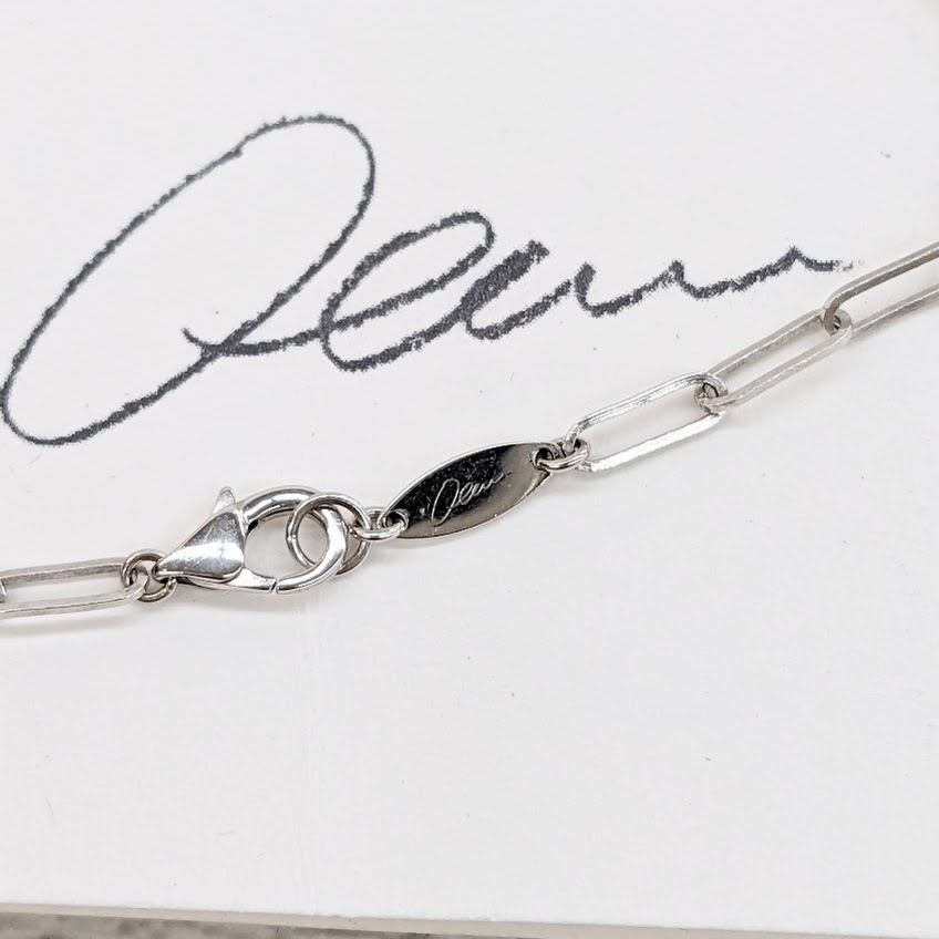 oeau オー レディース K18WG ホワイトゴールド スクエア チェーン ブレスレット 長さ16cm oeau-04-034 square  small chain / bracelet - メルカリ