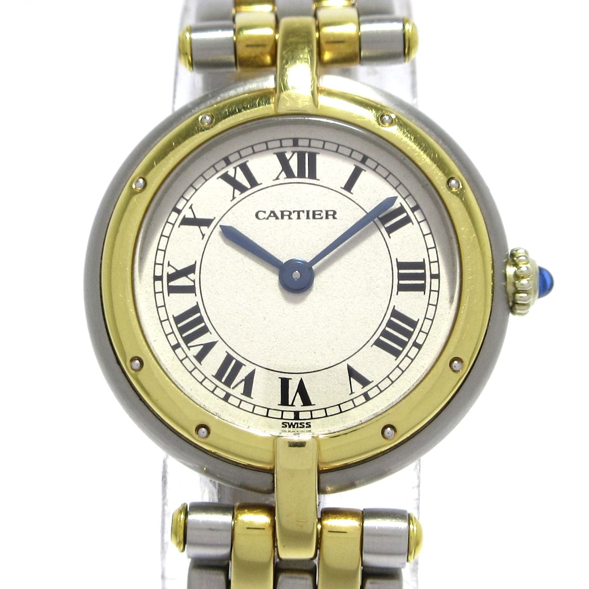 Cartier カルティエ 腕時計 パンテール ヴァンドーム レディース SS×K18YG|2ロウ アイボリー