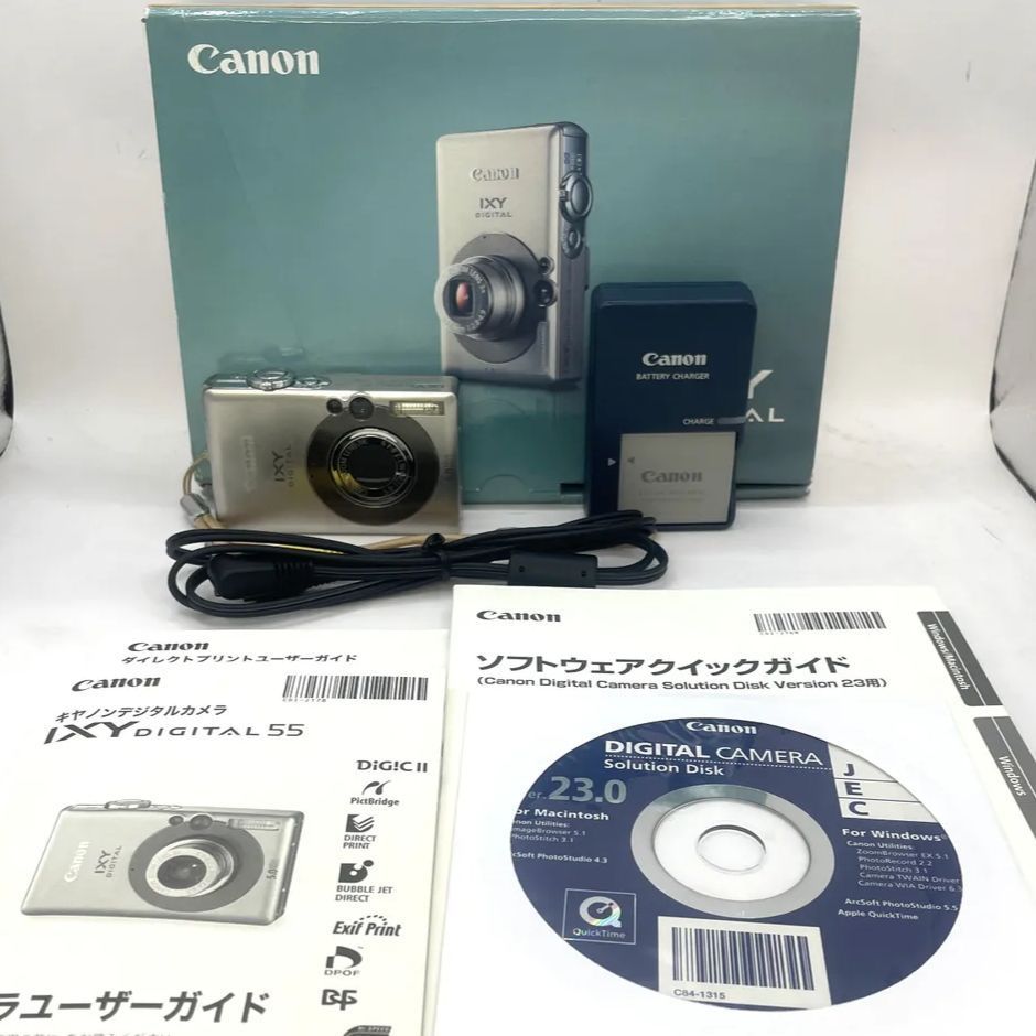 【人気】Canon IXY DIGITAL55シルバーコンデジカメラ女子オールド 人気】Canon IXY DIGITAL55シルバーコンデジカメラ女子オールド
