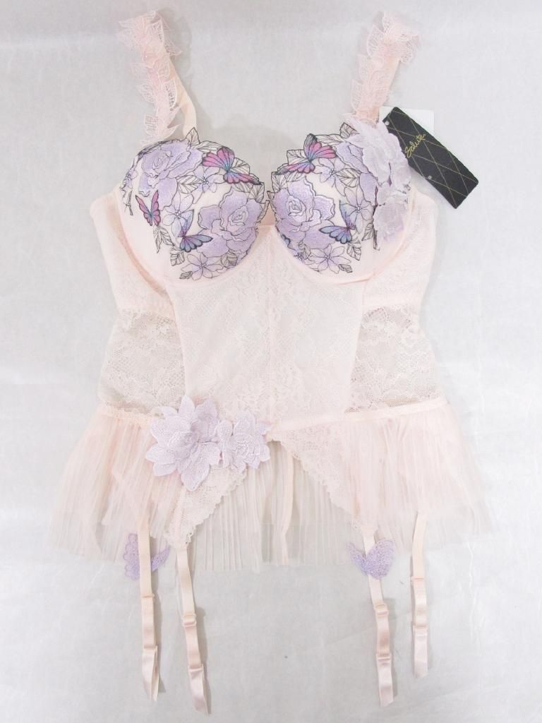 ワコール ルジェ ブラジャーD75 & ショーツL ピンクレース花柄 ワコール ルジェ ブラジャーD75 & ショーツL ピンクレース花柄