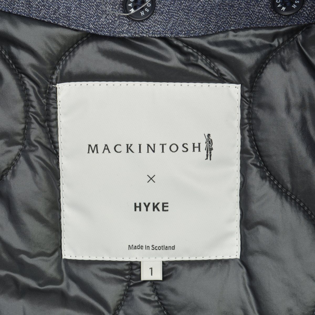 1/S【MACKINTOSH × HYKE / マッキントッシュ × ハイク】キルティング 