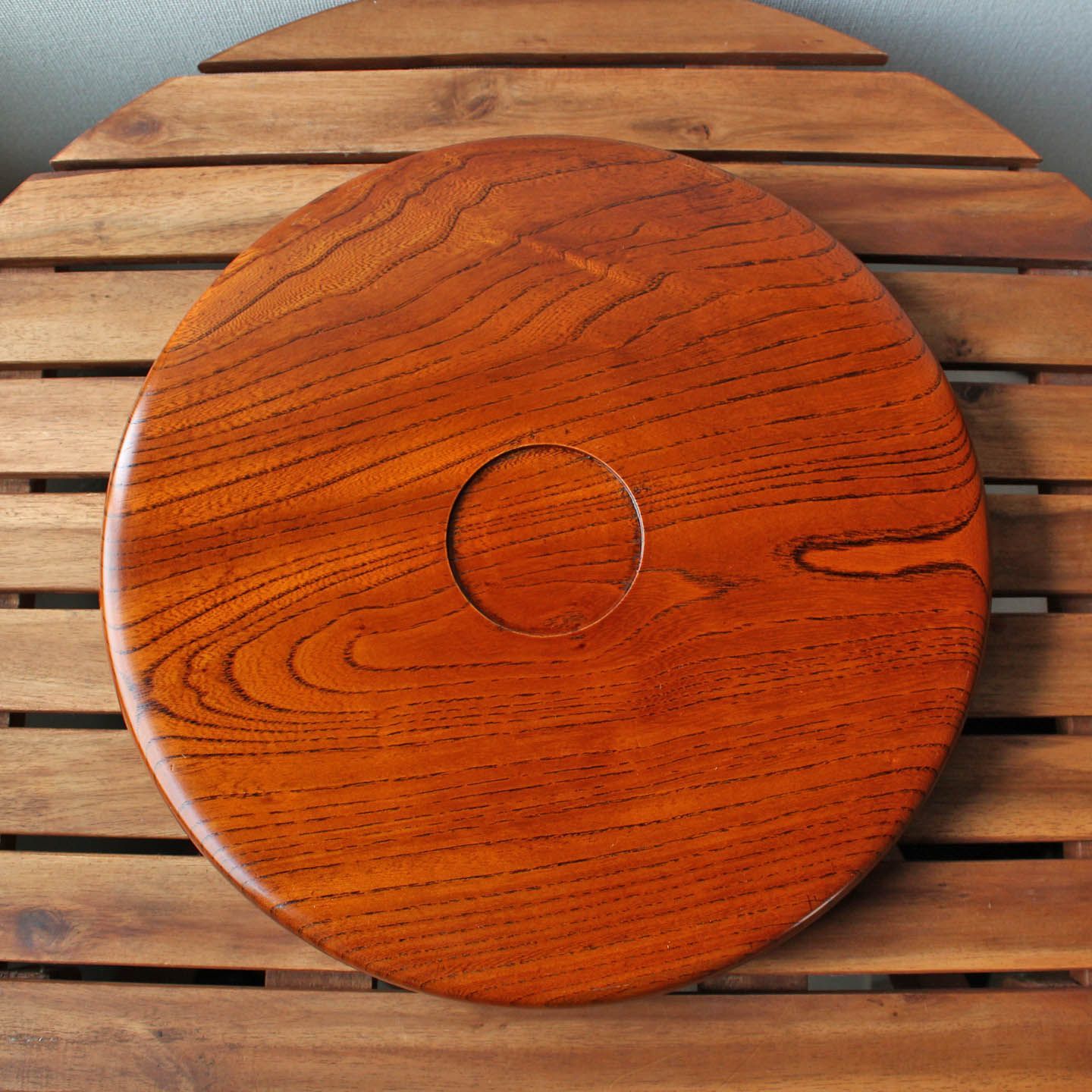 欅　くり抜き　丸盆　２個セット 欅 くり抜き 丸盆 2個セット 盆天然木 欅（けやき）丸盆 N6 未 <