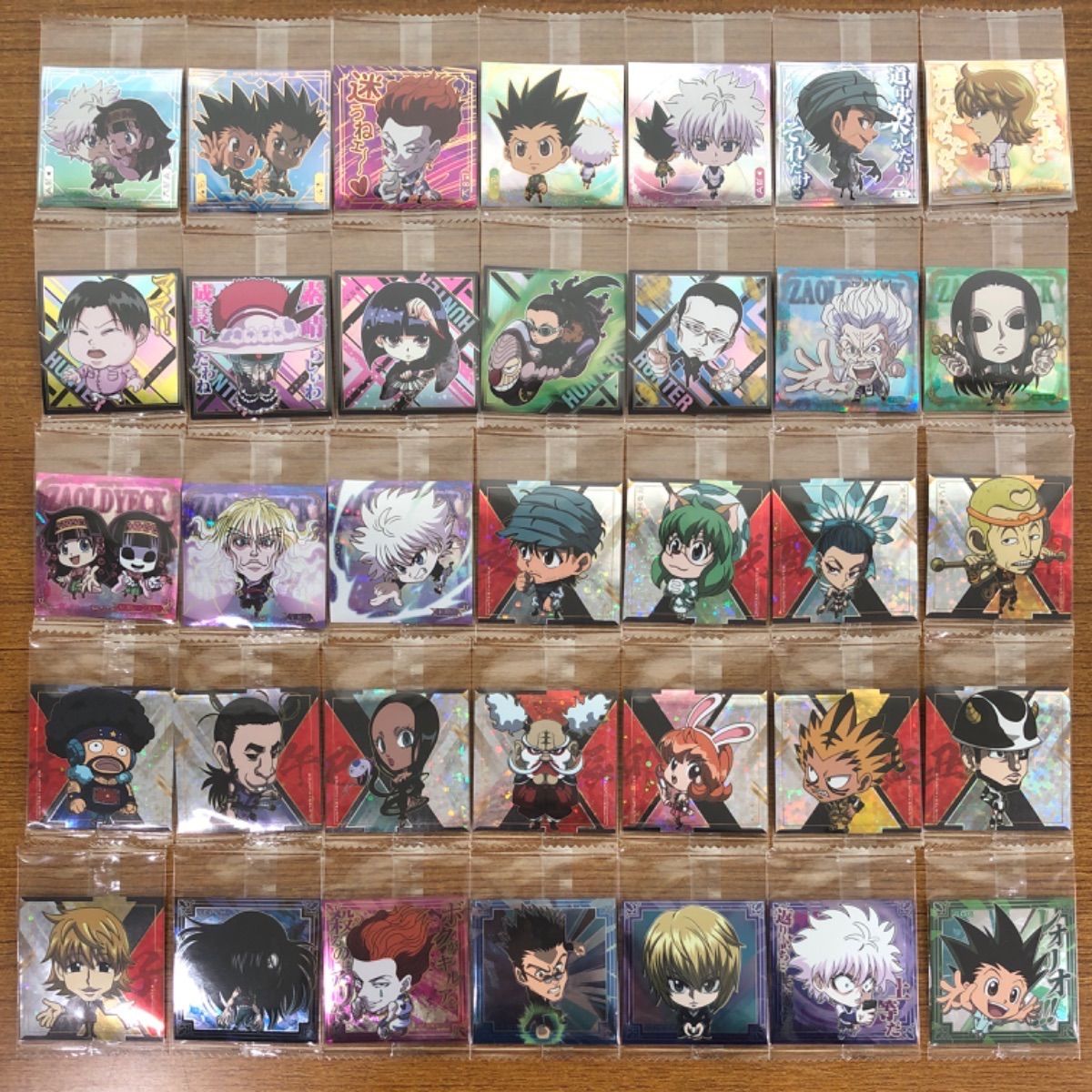 コンプリート 35種 HUNTER×HUNTER にふぉるめーしょん シール