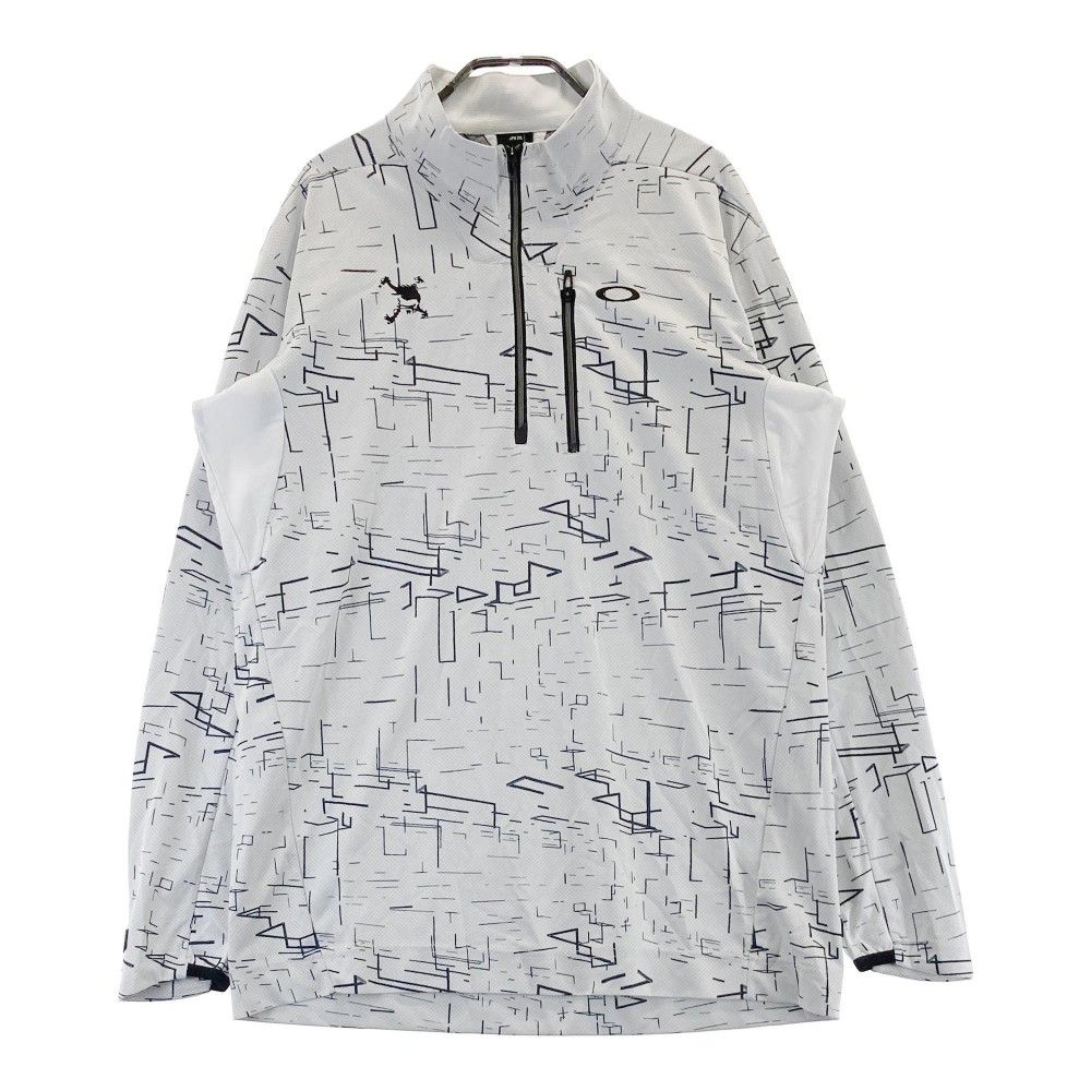 Oakley ハーフジップ ゴルフシャツ グレー スポーツウェア