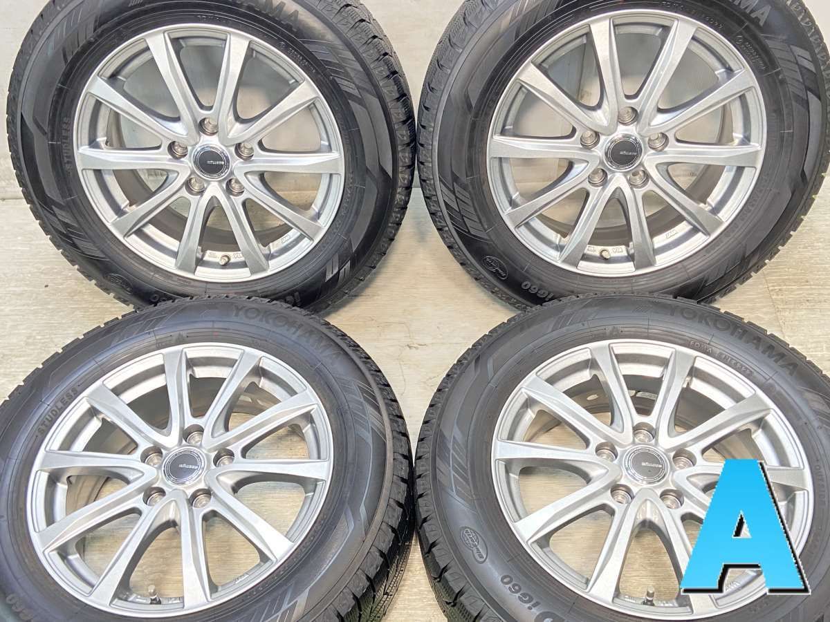 205/65R16 , ヨコハマ アイスガード iG60 , 　 MILLOUS , 16x6.5 48 114.3-5穴 , 中古タイヤ  スタッドレスタイヤ ホイールセット 4本セット, w16240927005