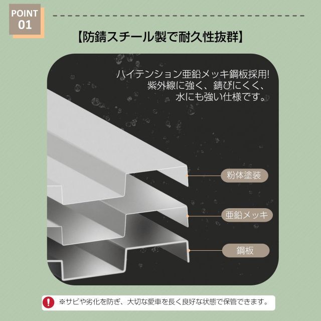 家庭用 スチール物置