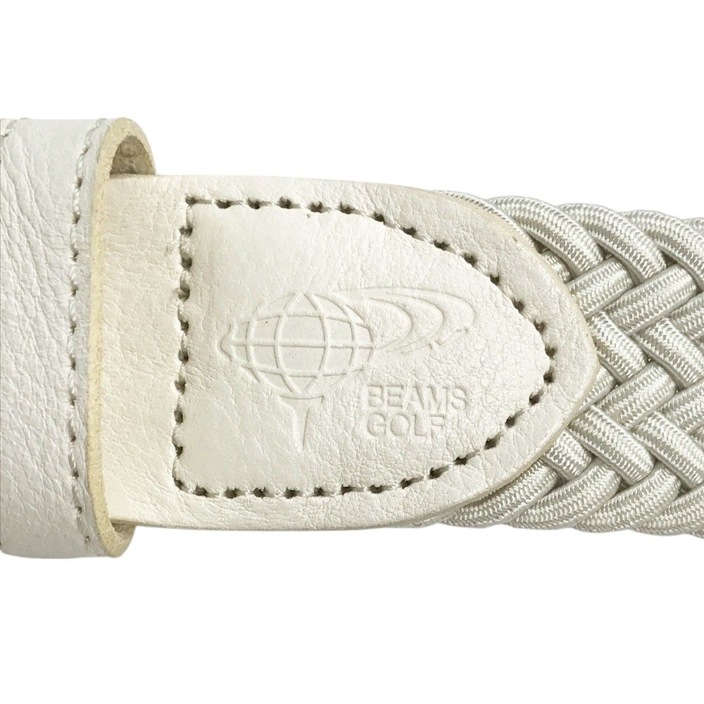 BEAMS GOLF ビームスゴルフ メッシュベルト ホワイト系 L