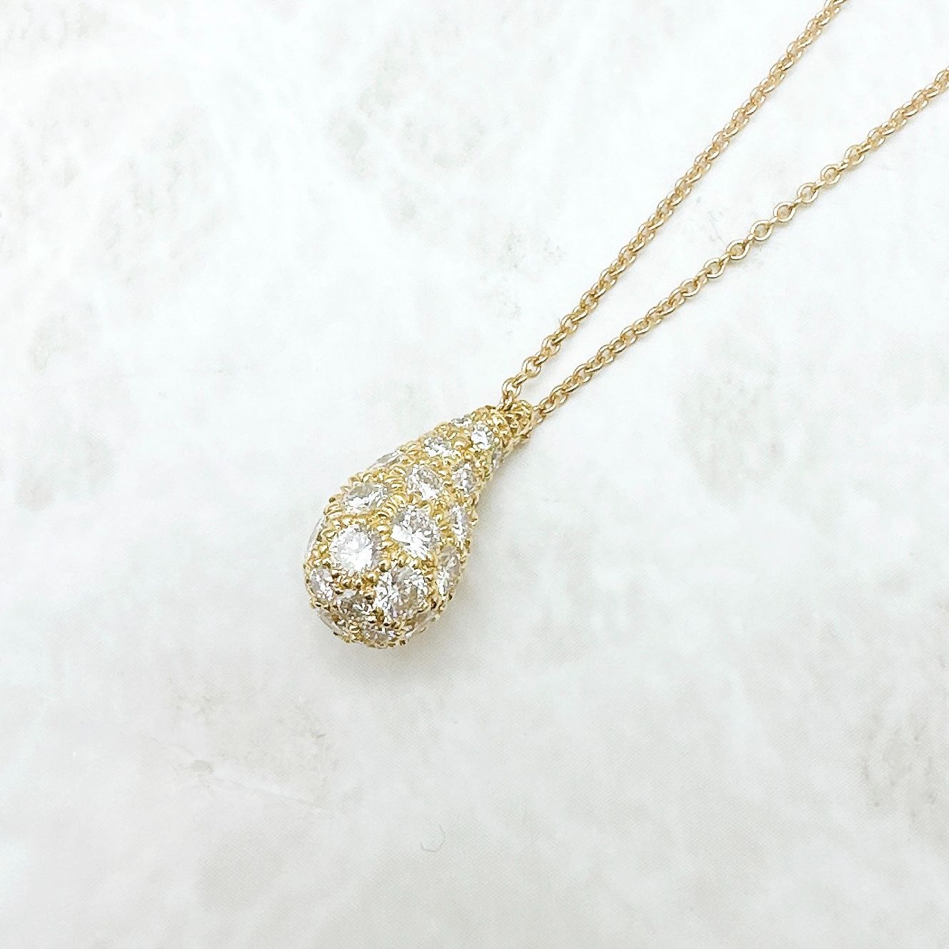希少/美品?Tiffany＆Co. ティアドロップ ダイヤモンド イエロー 