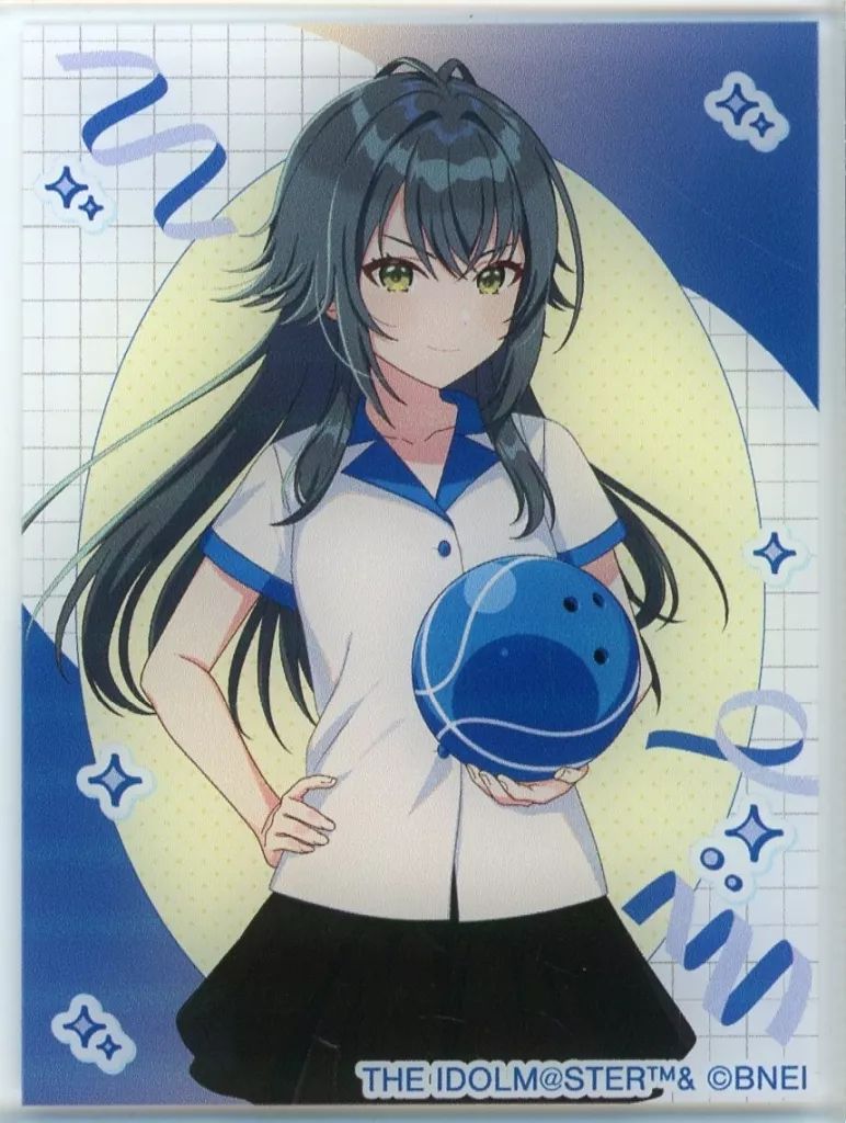 [Used] Chara Card Tsukimura Teki “Academy Idolmaster x ROUND1 drawing bowling shirt ver. Trading acrylic cards”