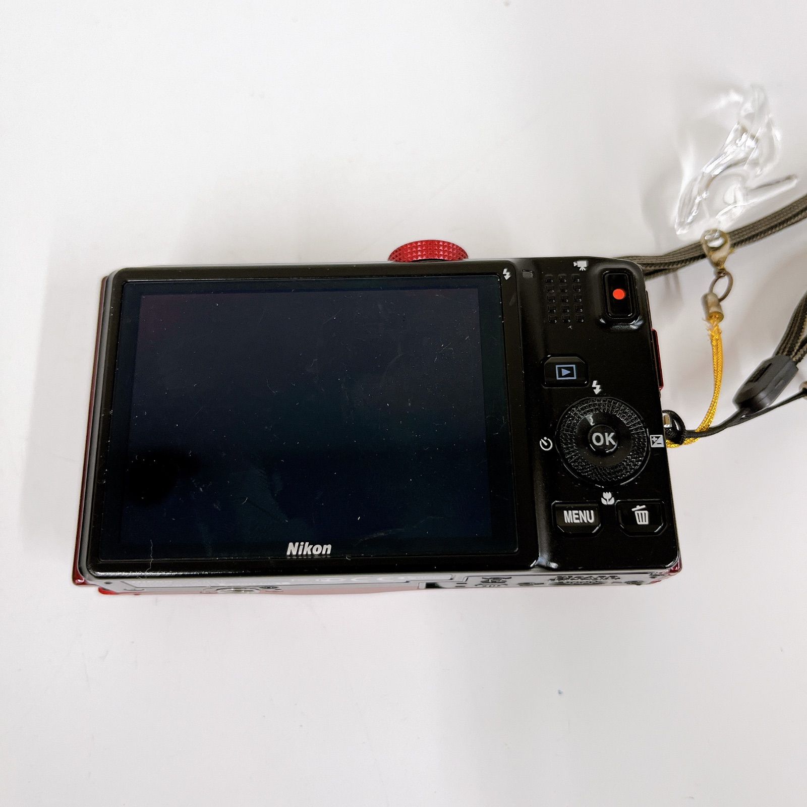 ジャンク品 Nikon COOLPIX s8200 レッド 充電ケーブル付き【カメラ