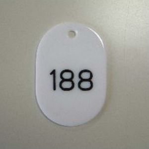 まとめ買い クラウン 番号札 番号入 大151-200 白 CR-BG44-W ×3セット