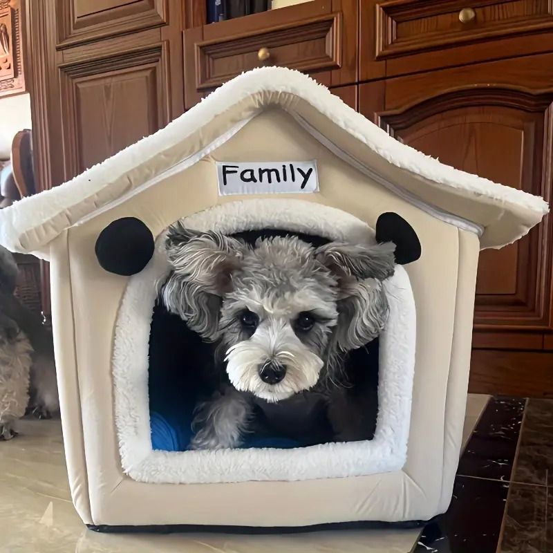 S Mサイズ 犬用ベッド 洗える 猫用ベッド 猫ハウス ペットベッド ドーム型 暖かい 取り外し ペット用品 ふわふわ 冬用 もこもこ 滑り止め 室内の寒さ対策
