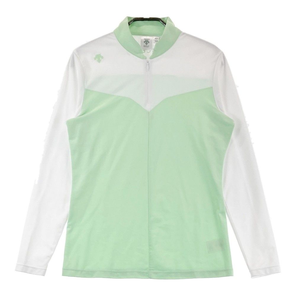 サイズ：L DESCENTE GOLF デサントゴルフ ; ハーフジップ 長袖Tシャツ  グリーン系 [240101332638]# ゴルフウェア レディース ストスト