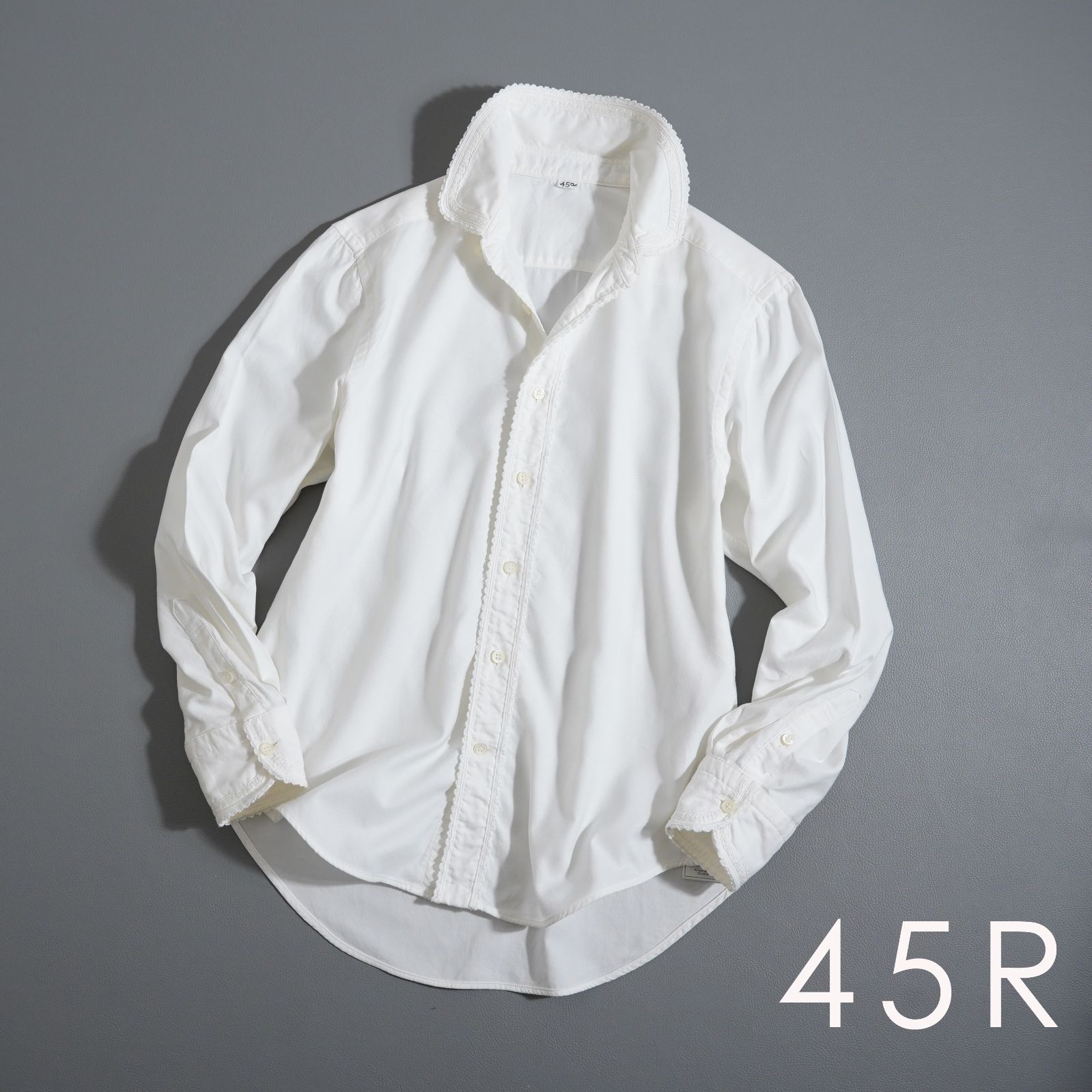 45R 薄オックスのローファーレースアニーシャツ - メルカリ