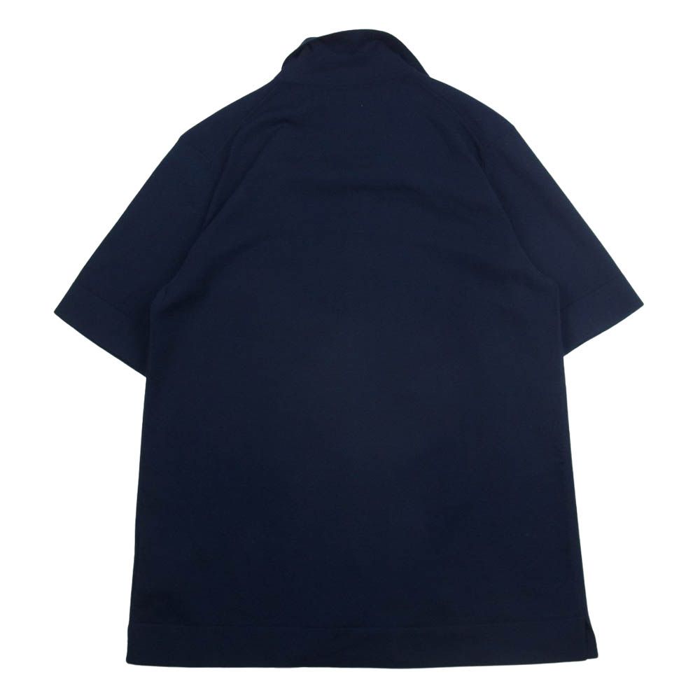 未使用に近い】LARDINI ラルディーニ 開襟ニット オープンカラー シャツ 