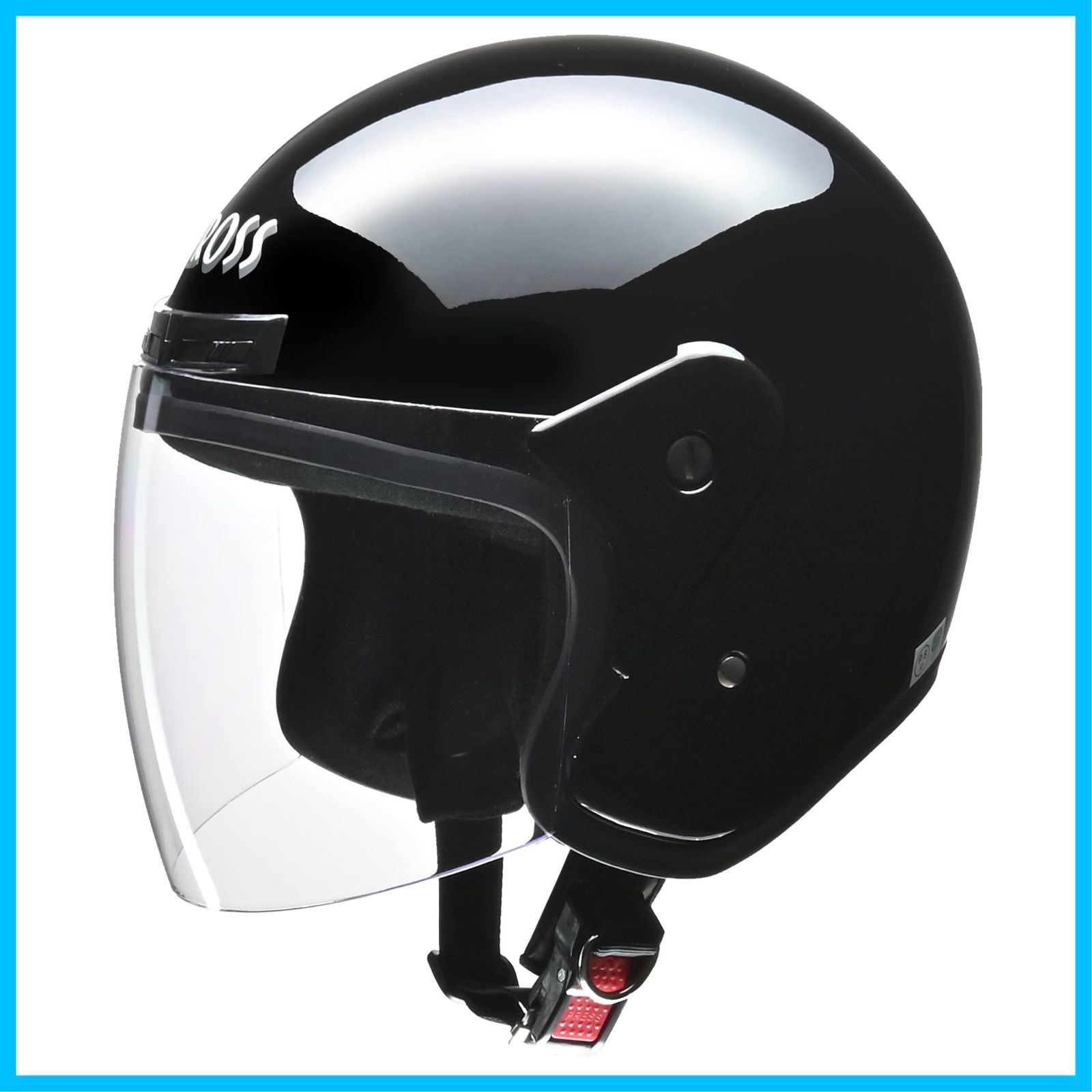 【在庫処分】リード工業(LEAD) バイクヘルメット ジェット CROSS ブラック CR-720 -