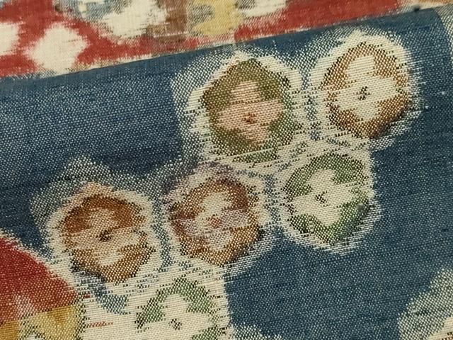 平和屋着物○小千谷紬 市松吉祥文 正絹 逸品 未使用 AAAX6959ck - メルカリ