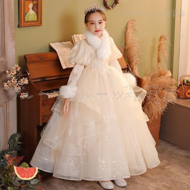 マフラー付き 秋冬