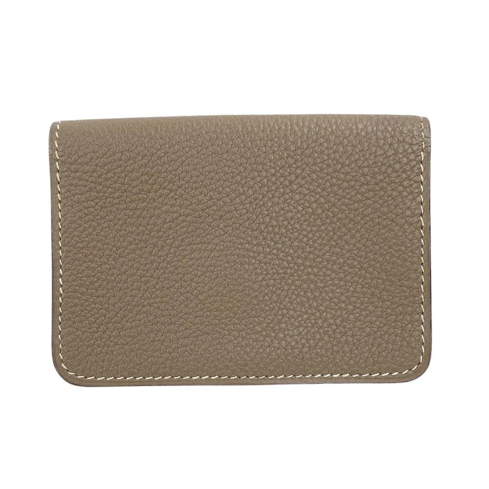 【美品】エルメス　ドゴンGM コインケース　ポーチ　エトゥープ □美品□ エルメス ドゴン コインケース 小銭入れ トゴ □L刻
