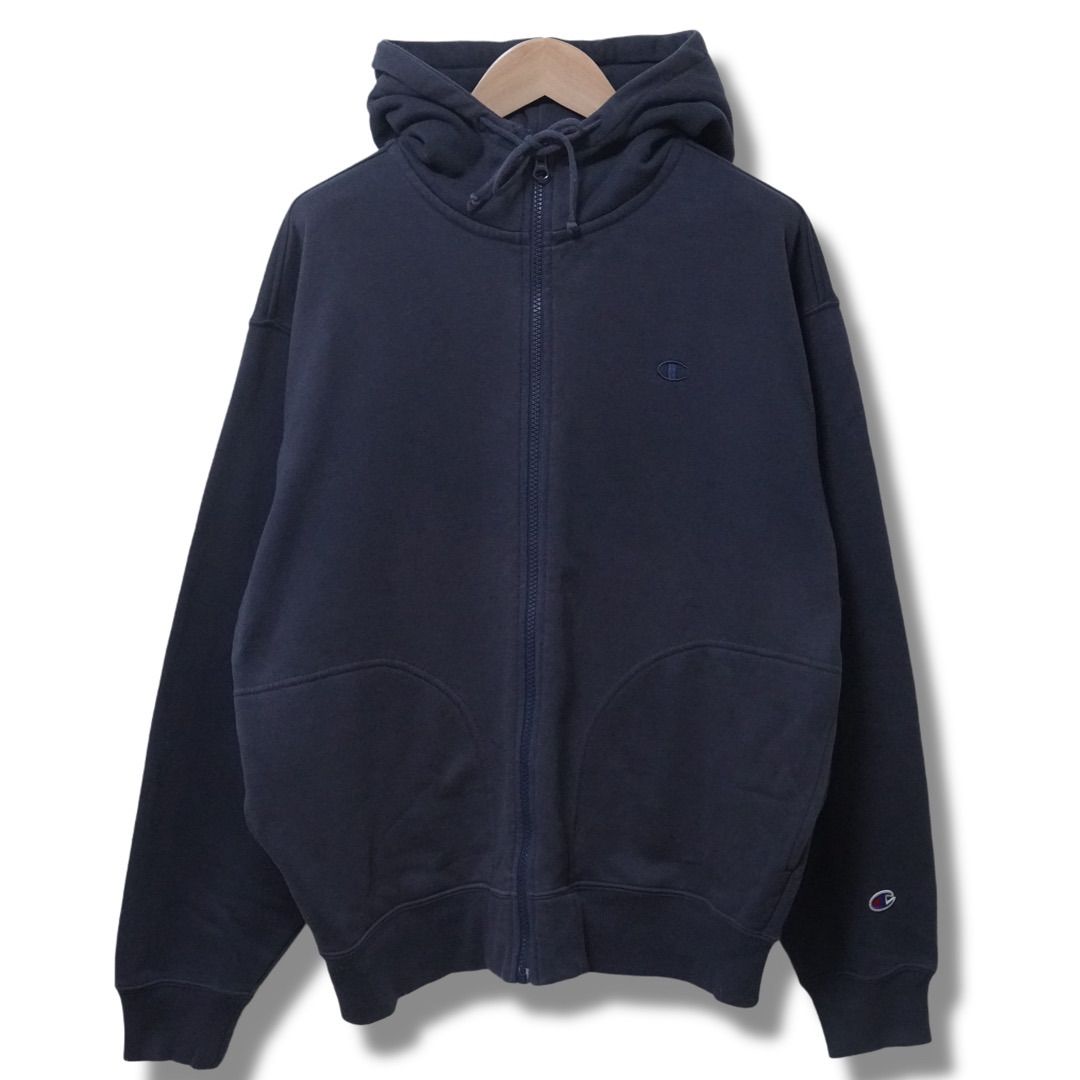90s00s 一点物 短丈ジップパーカー cityboy usa古着 y2k 90s 企業系 vintage 短丈スウェット usa古着 cityboyブルー