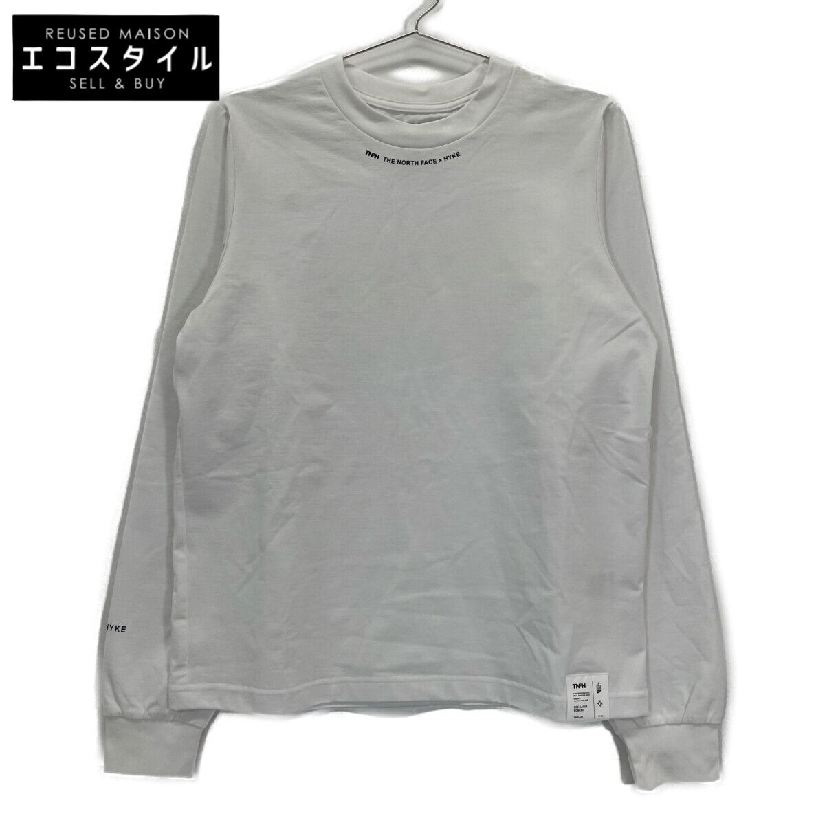 THE NORTH FACE ノースフェイス ×HYKE NTW251HK ﾎﾜｲﾄ L|S Trail Crew L