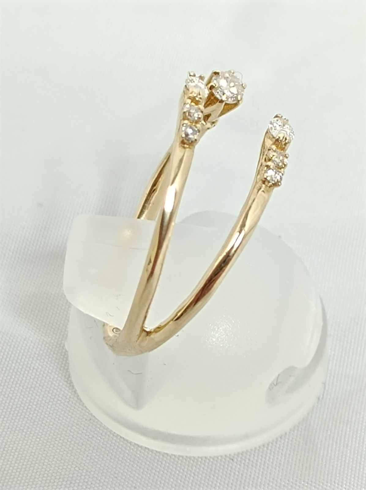 02】K10YG＆ダイヤ☆203jewelry Tale Ring Type3 15号【3813】 - メルカリ