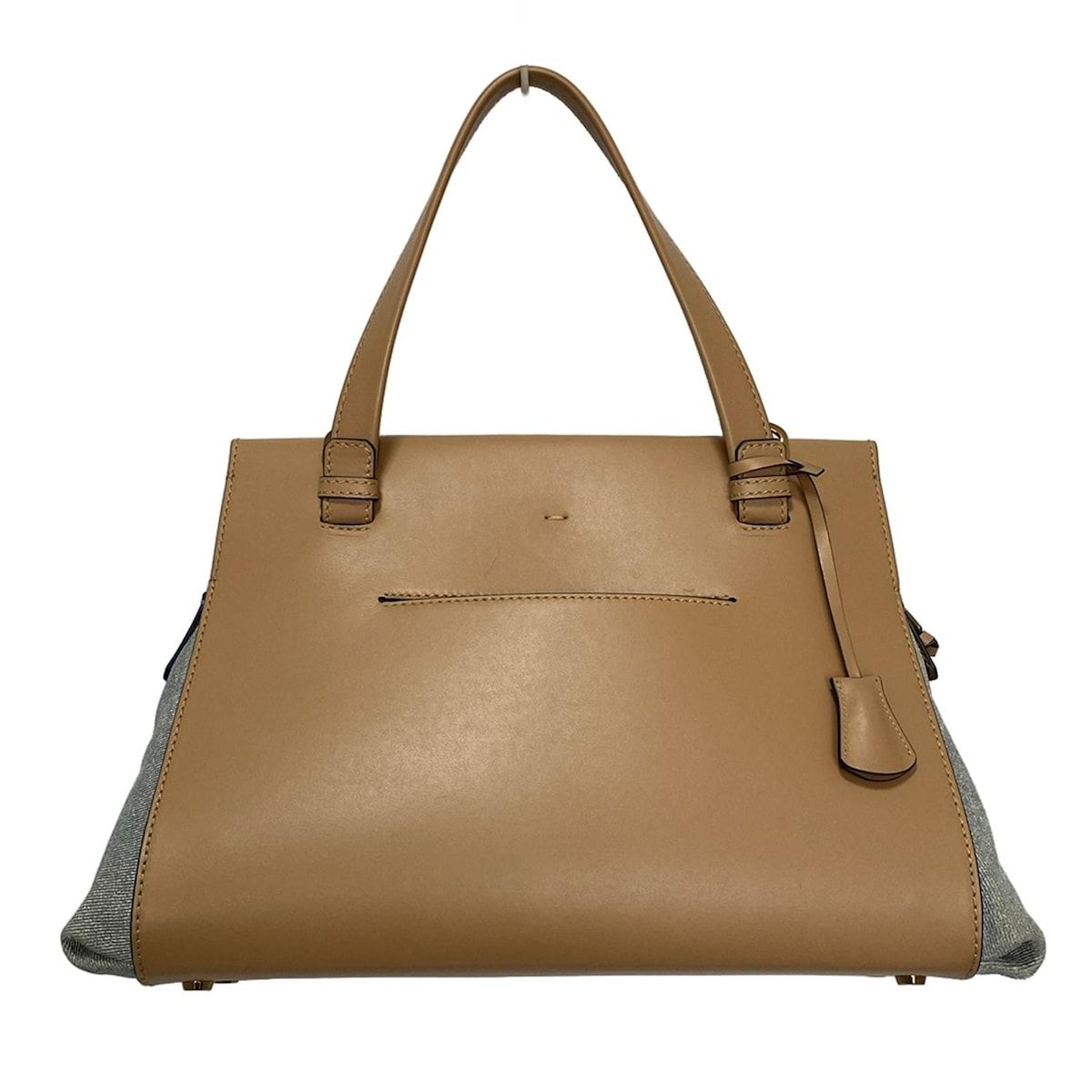 AGNONA(アニオナ) ショルダーバッグ - ブラウン×ライトブルー 2way/斜  