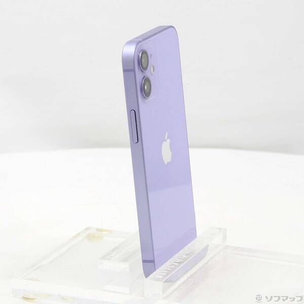 【美品】iPhone12 mini 256GB パープル SIMフリー 即配【美品】SIMフリー iPhone 12 mini 256GB A2398 パープル