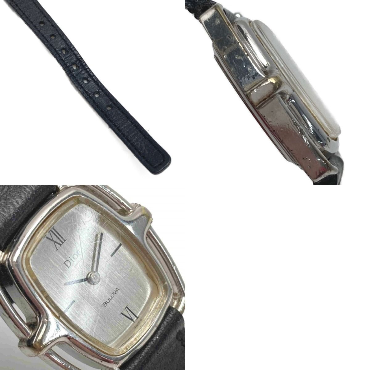 Dior ディオール/BULOVA ブローバ ダブルネーム シルバー 手巻き
