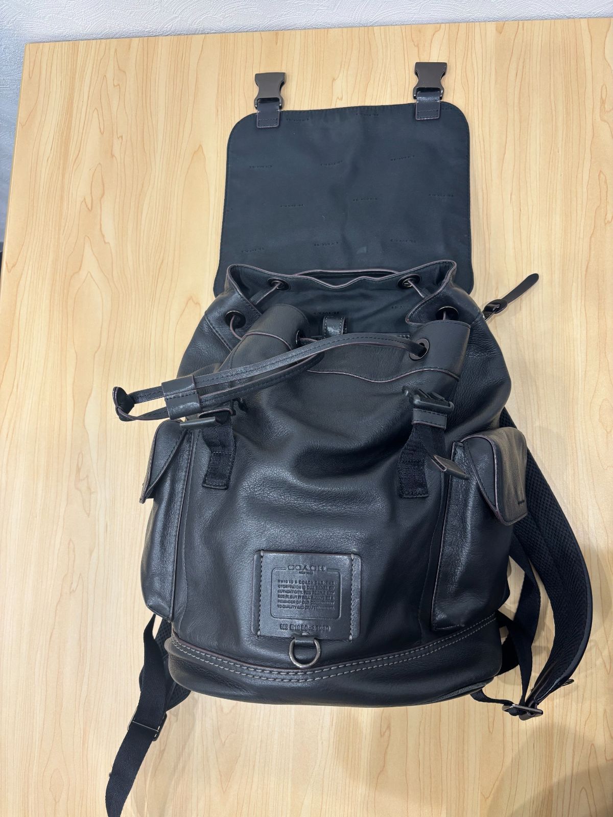 コーチCOACHグラハム バックパック 36080ブラックレザー