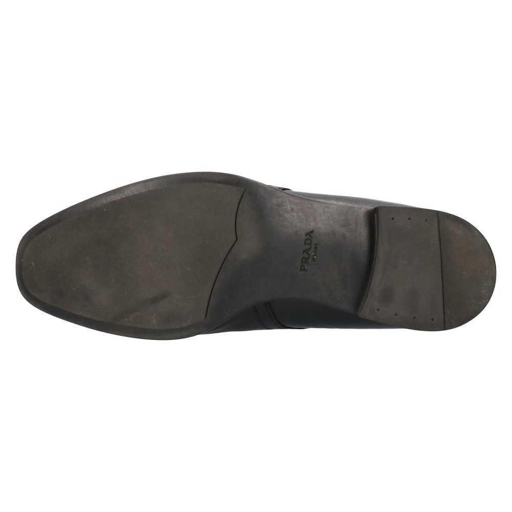 PRADA (プラダ) アンクルベルトレザーブーツ ブラック 2TC029 8.5