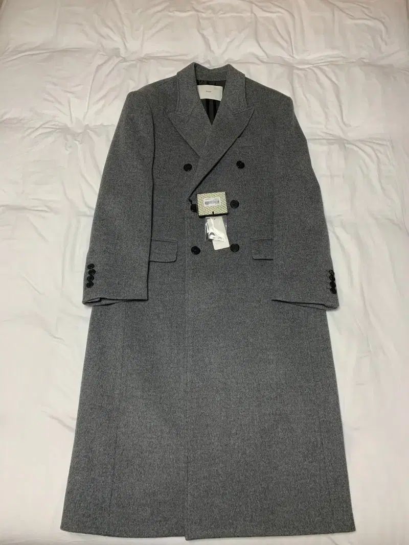 XL Dunst ダンスト テーラード ダブル ブレスト ウール コート メランジュグレー
